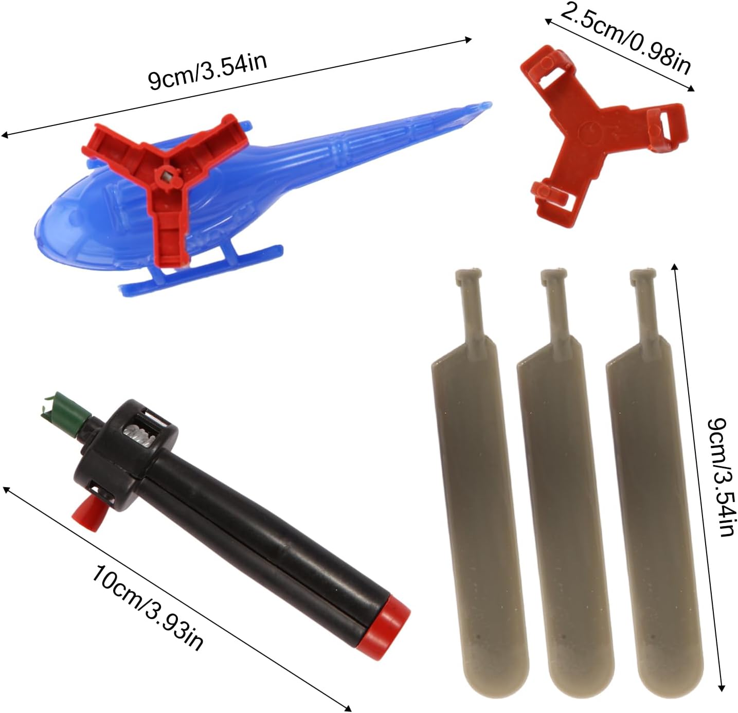 VETE 8 Pack Planes Toys Flying Toy Helicopter for Kids Toddlers, 360° Rotating Helicopter Airplane Toys for Boys Girls, Bulk Toys Party Favors Classroom Prizes, Pinata Fillers,Goodie Bag Stuffers