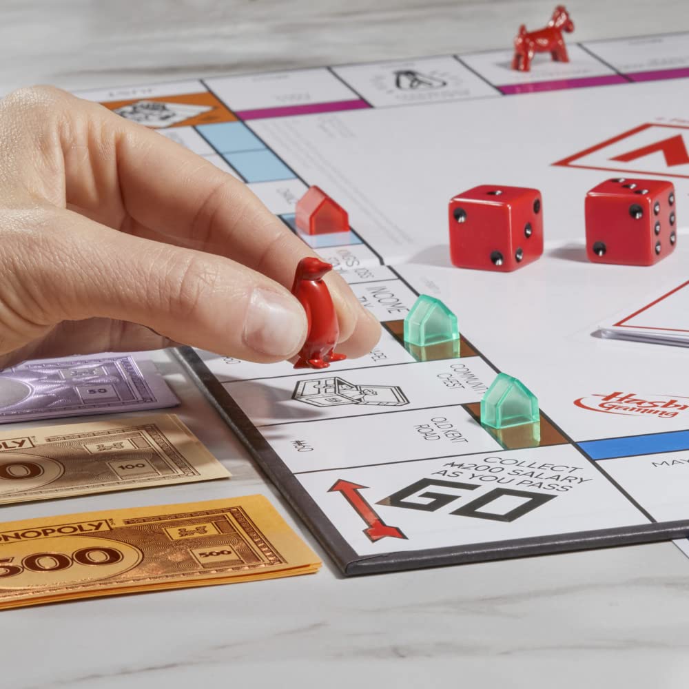 Monopoly Signature, Gioco da tavolo per la famiglia, per 2-6 giocatori, Confezione ed elementi di gioco Premium, Conservazione integrata, da 8 anni