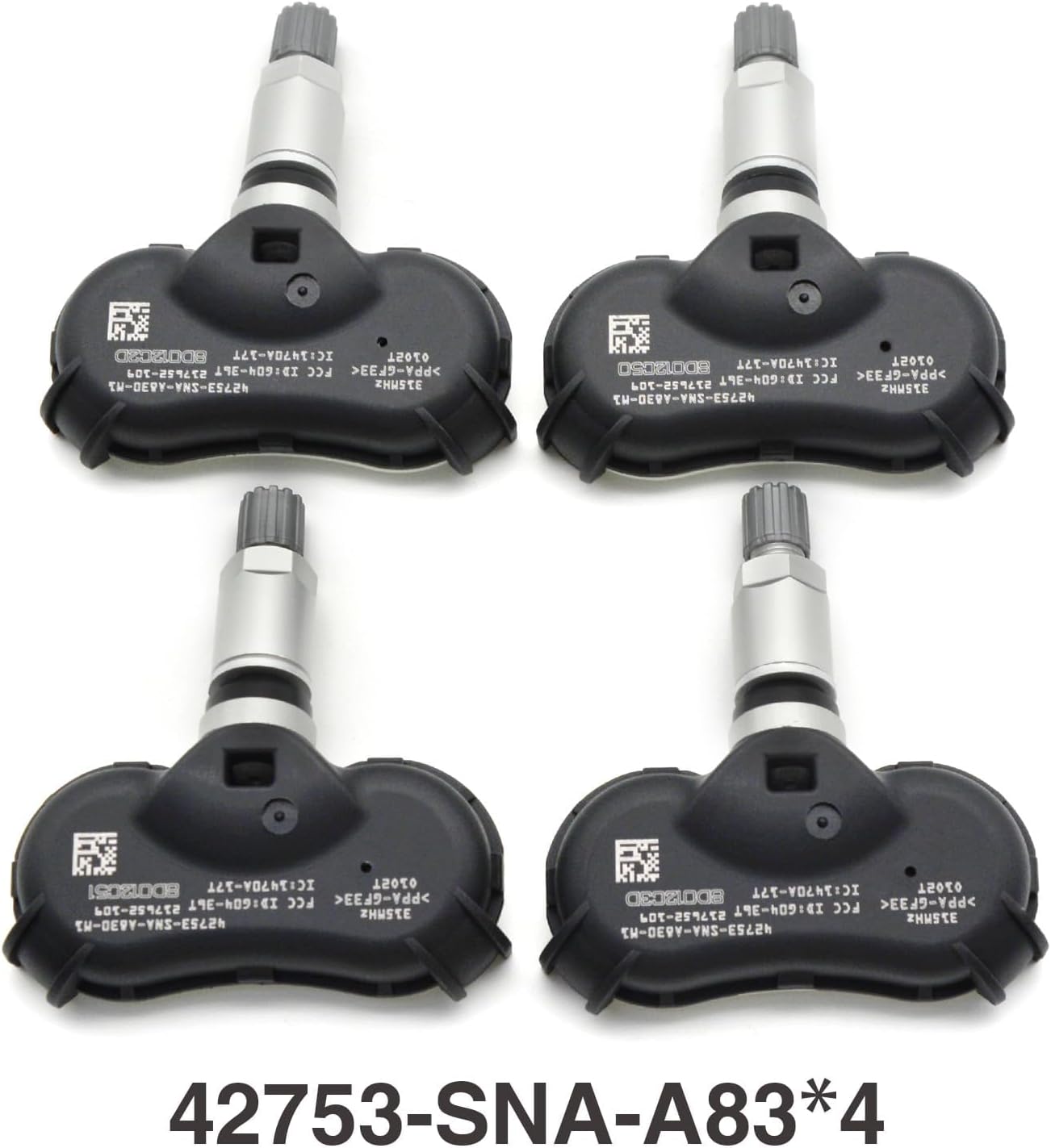 TPMS Sensor 315MHZ Tire Pressure Monitor System 4-Pack 42753SNAA81 42753TR3A81 42753SNAA83 for Honda Civic 2008-2013