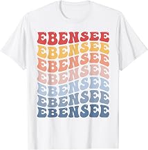 Ebensee City Groovy Retro T-Shirt