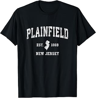 Plainfield New Jersey NJ Vintage Athletic Sports Design T-Shirt