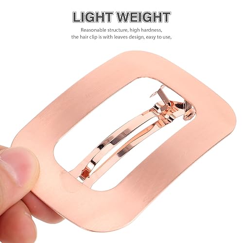 Miniatura 3 de Lurrose Pasadores para el cabello franceses, pinza para el cabello con pico hueco, pinza para el cabello, tocado simple, pasadores geométricos de