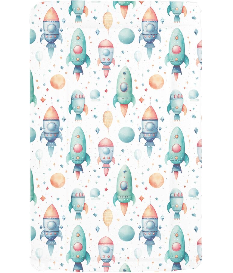 Sunnybabies Blast Off Nursery Baby Changing Mat Soft Padded Deluxe