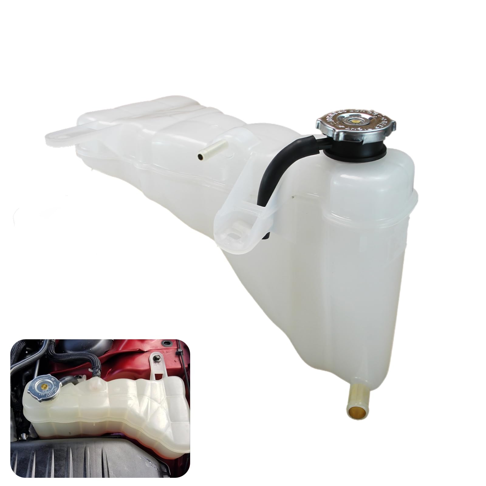 HEMI 5.7L V8 エンジンカバー TRQ クーラントリザーバー 2015-2016 Dodge Challenger Charger対応