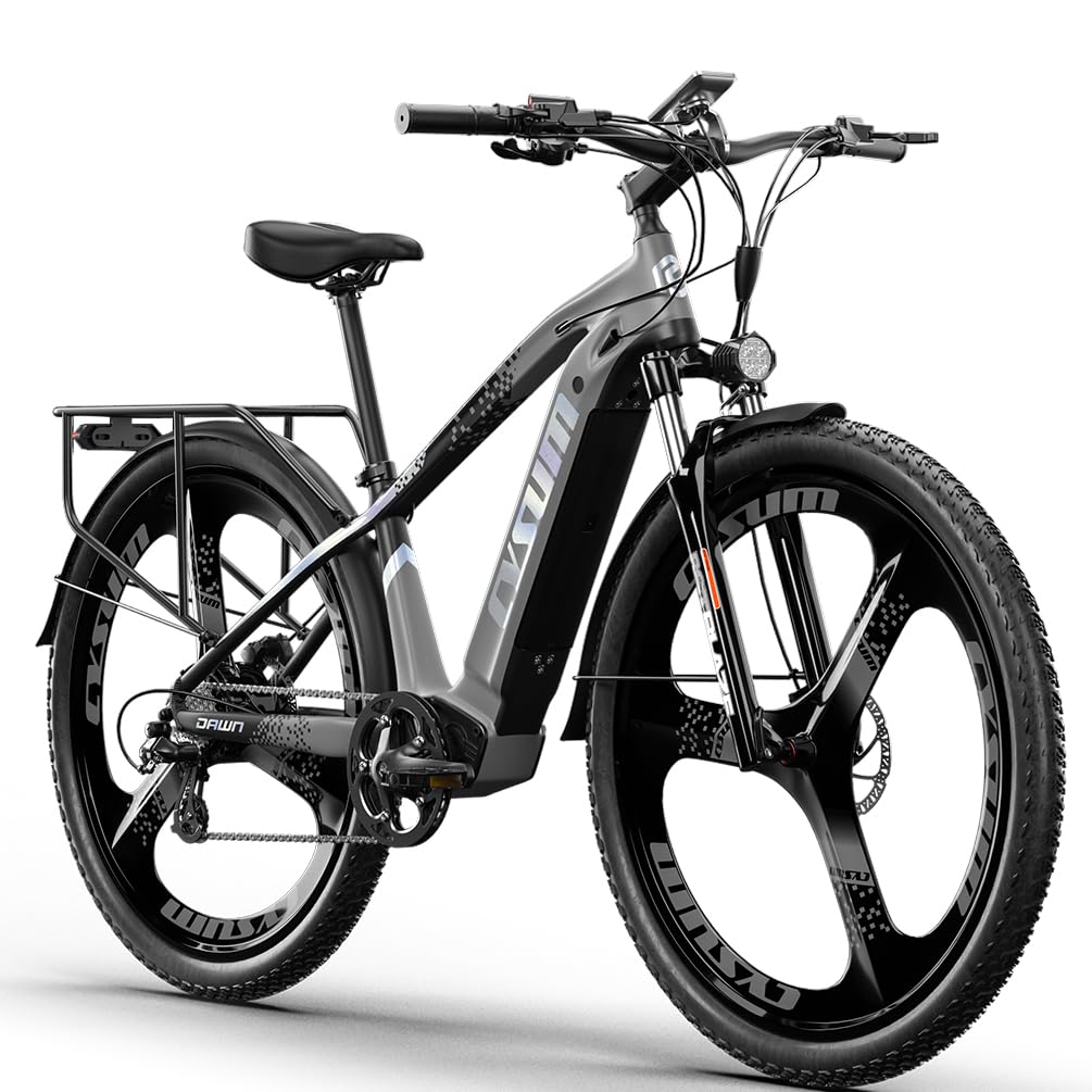 cysum Speedy E-Bike Damen Herren, 27,5/29 Zoll E-Mountainbike,  Elektrofahrrad mit 48V14Ah Wechselakku, 100km Reichweite, 25km/h,  Hydraulische Scheibenbremse (29'' GRAU) : Amazon.de: Sport & Freizeit