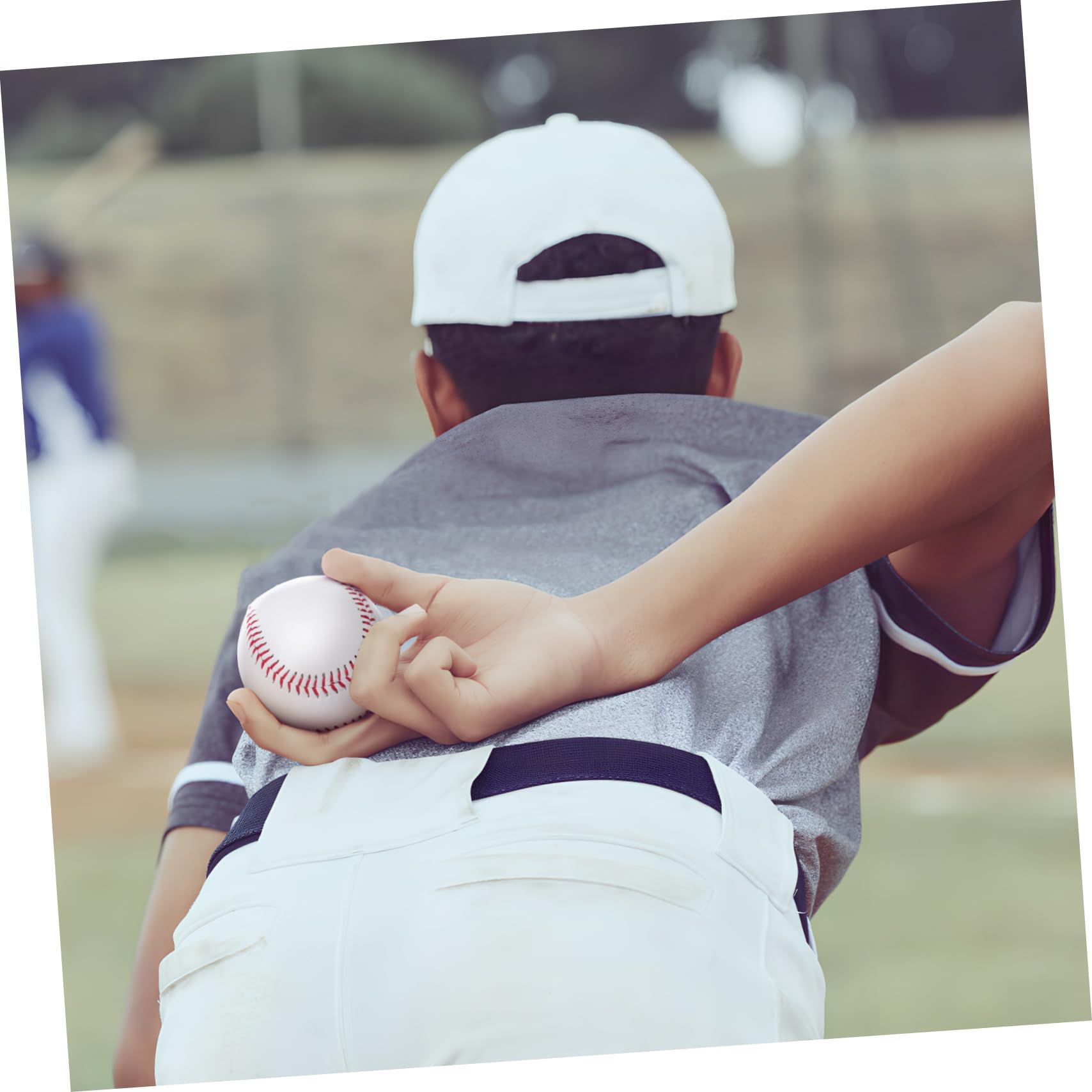 Toyvian Balones de Béisbol de Práctica 12 Piezas PVC Blanco