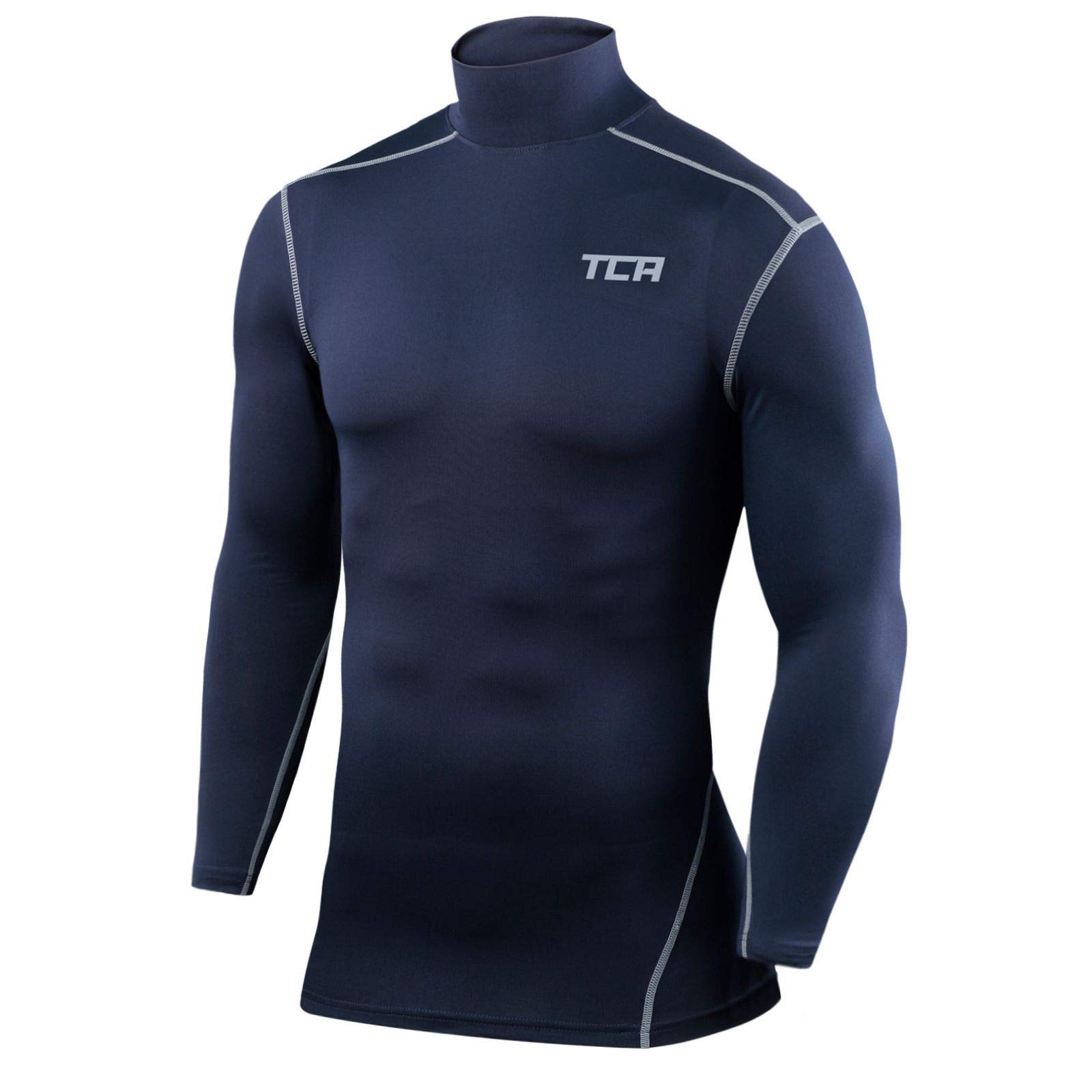 TCA PRO Performance Uomo Maglia Collo Alto a Maniche Lunghe