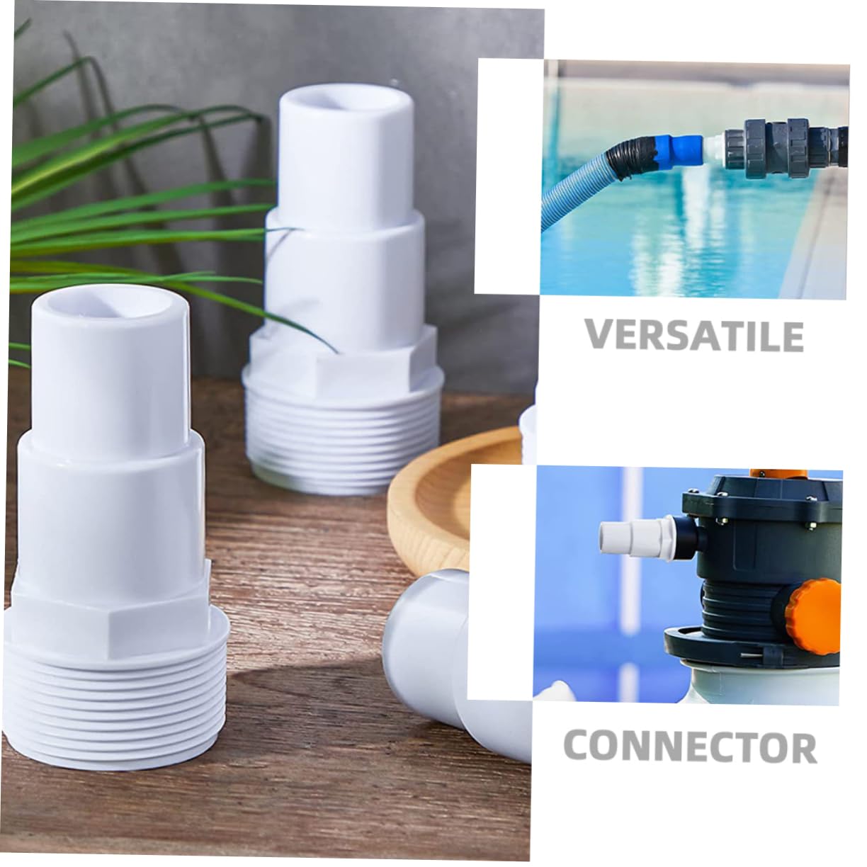 HANABASS 12pièces Adaptateur Plastique pour Pompe De Piscine Connecteurs pour Remplacement De Filtre Raccords Étanches Et Installation Facile