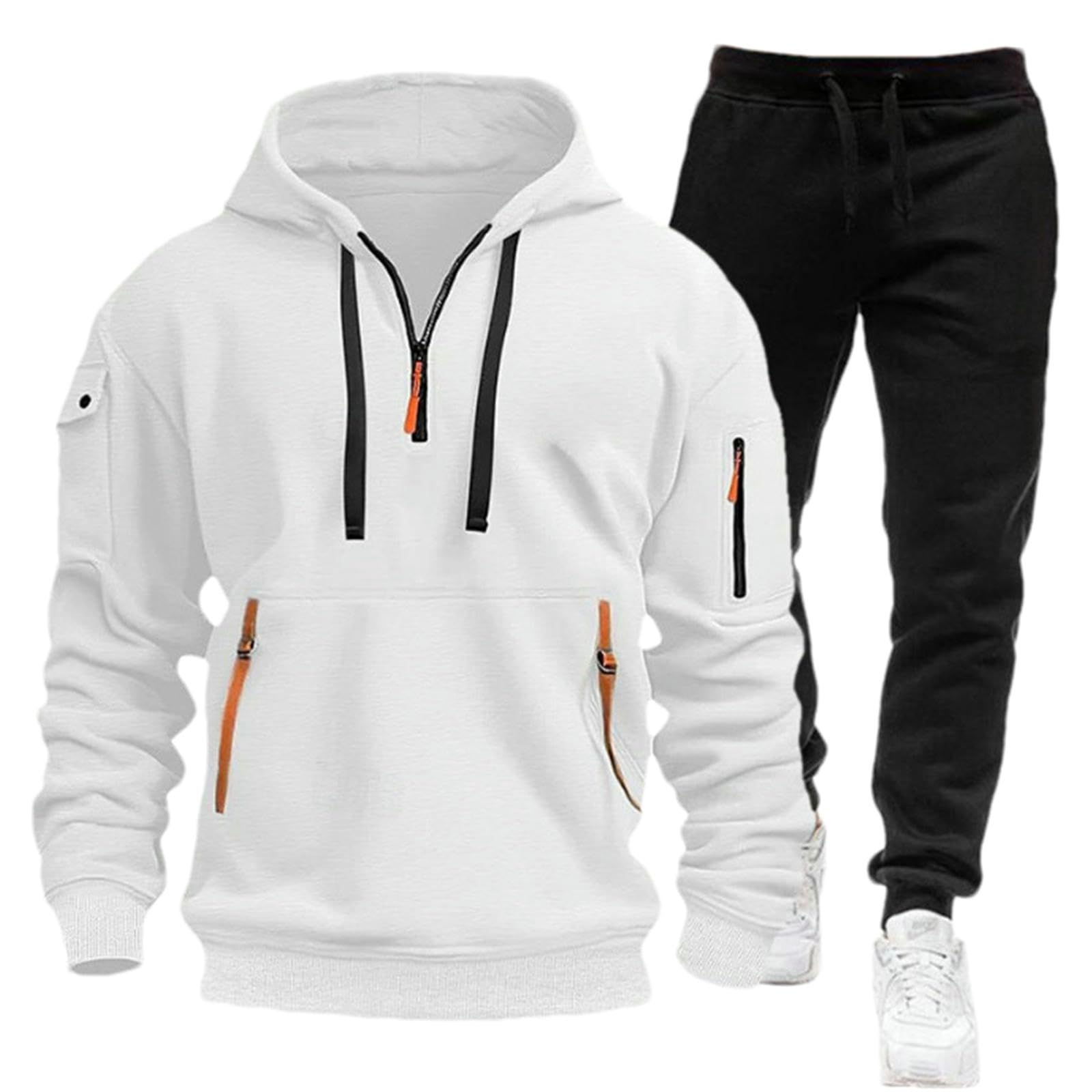 Survêtement à capuche homme ensemble deux pièces pantalon jogging - 8