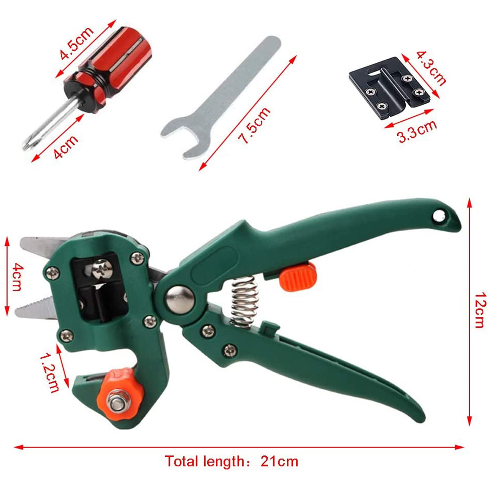 Kit di Utensili per innesto, Utensili per innesto di Alberi da frutto per Giardinaggio, Forbici per potatura di innesto per Rami di Piante, Incluso Nastro per innesto, co