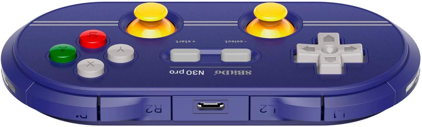 Geek Theory 8Bitdo N30 Pro 2 Controller Bundle (C Edition) - Includes BONUS Carrying Case - Updated 2018 Version - Android/Mac/PC/Switch/NES and SNES Classic