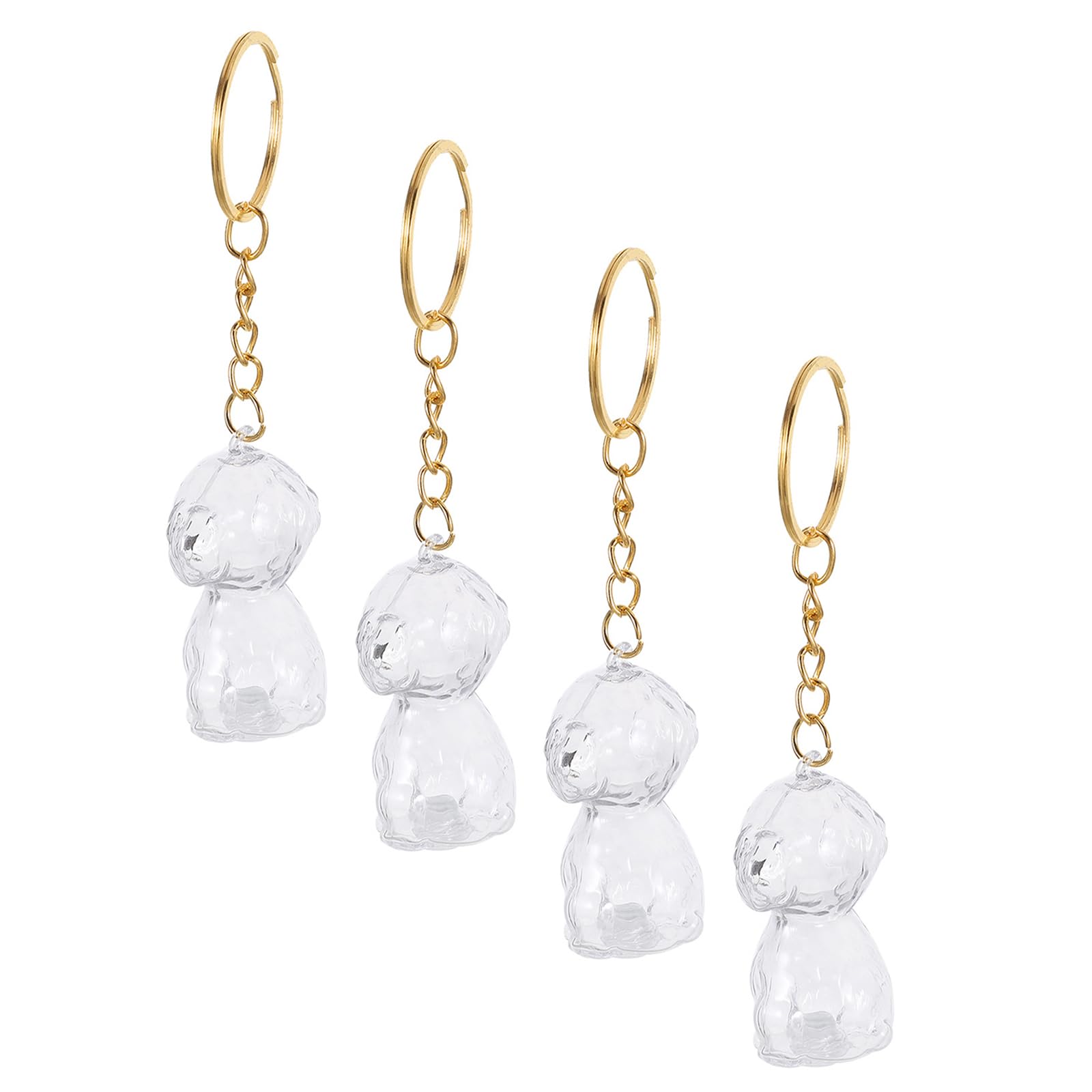 Recuerdo Emocional UTHCLO Llavero Conmemorativo para Perros Pequeños en set de 4 piezas
