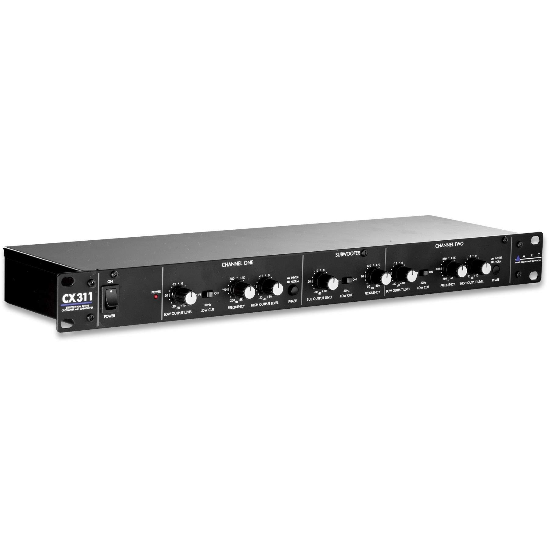 ART CX311 Crossover Bundle with 2 XLR & 2 TRS Cables (5 Items)