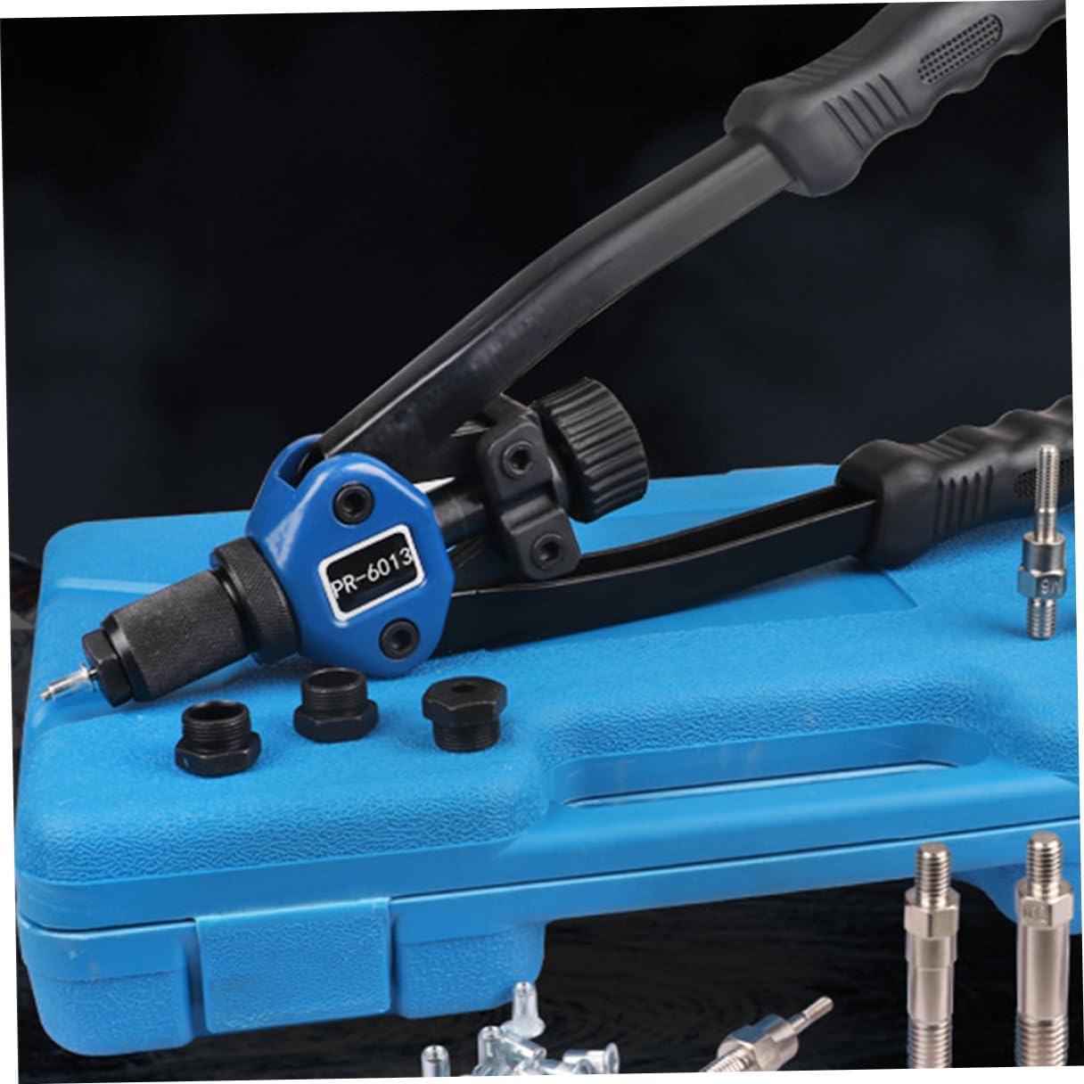 140pc Manual Rivet Nut Tool Kit M3 to 12mm Threaded Nut Setter with Hand Riveter for Automotive and DIY Repair with Plastic Carrying Case