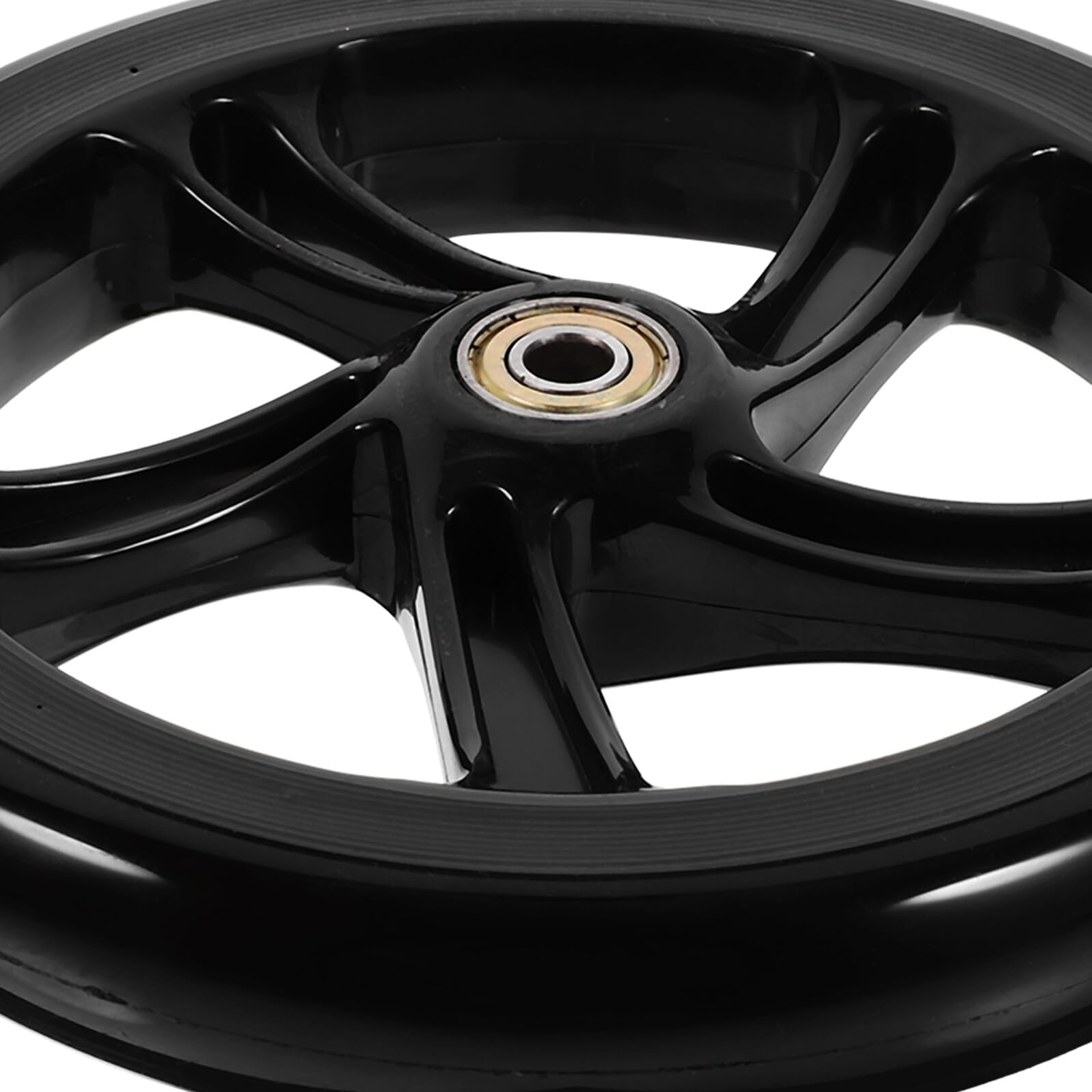 NOLITOY Ruedas de Repuesto Diseño Cojinetes para Patinete y Silla de Ruedas de Pu de Alta Elasticidad 175mm Fácil Instalación y Rodadura Suave para Patinaje y Trucos