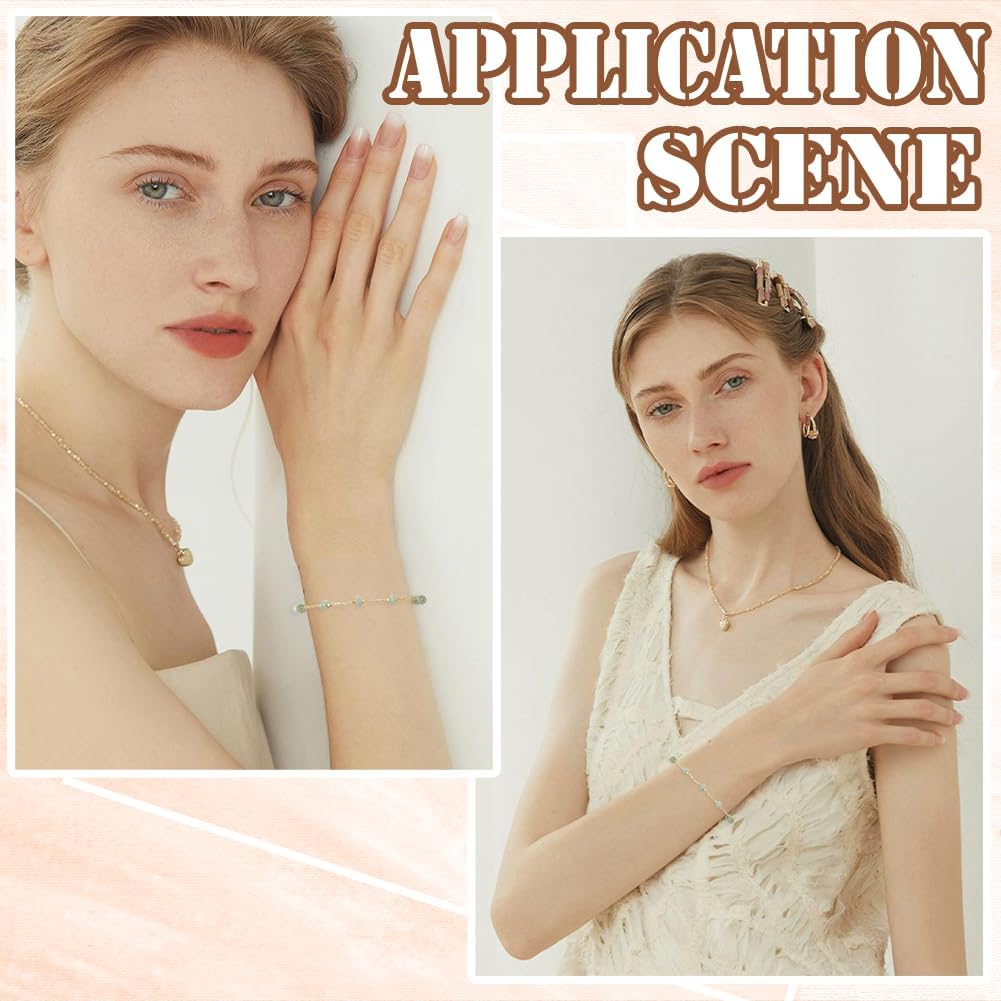 Beebeecraft 10Pcs 2.3 Inch Bolo Bracelet Making Chains Adjustable Slider Bracelet Box Chain Extender 18K Gold Plated for Jewelry Making DIY - Image 7