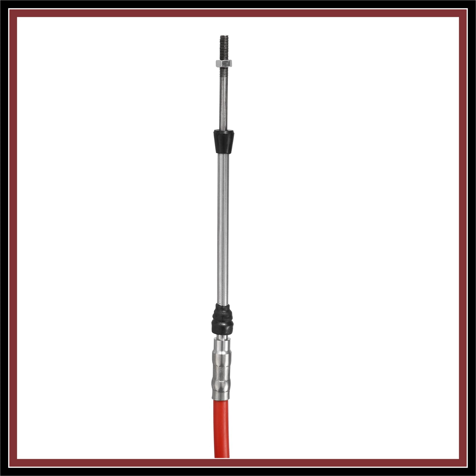 2 cables de caja de control remoto de cambio del acelerador de 13 pies y 157 pulgadas, material duradero rojo