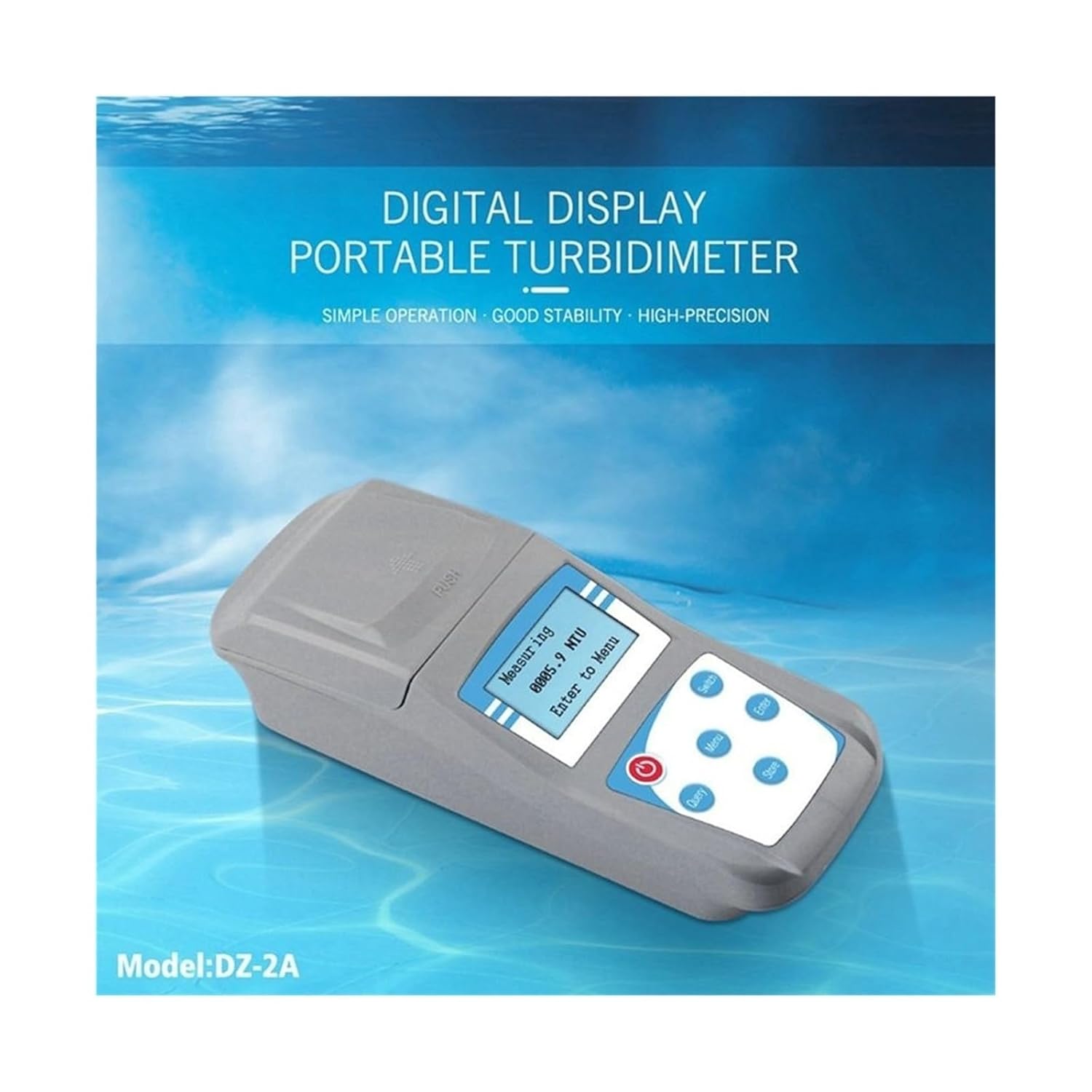 Handheld Turbidimeter Portable Turbidity Meter with Microcomputer for Swimming Pools and Water Quality Lab for Plant Wine Industry