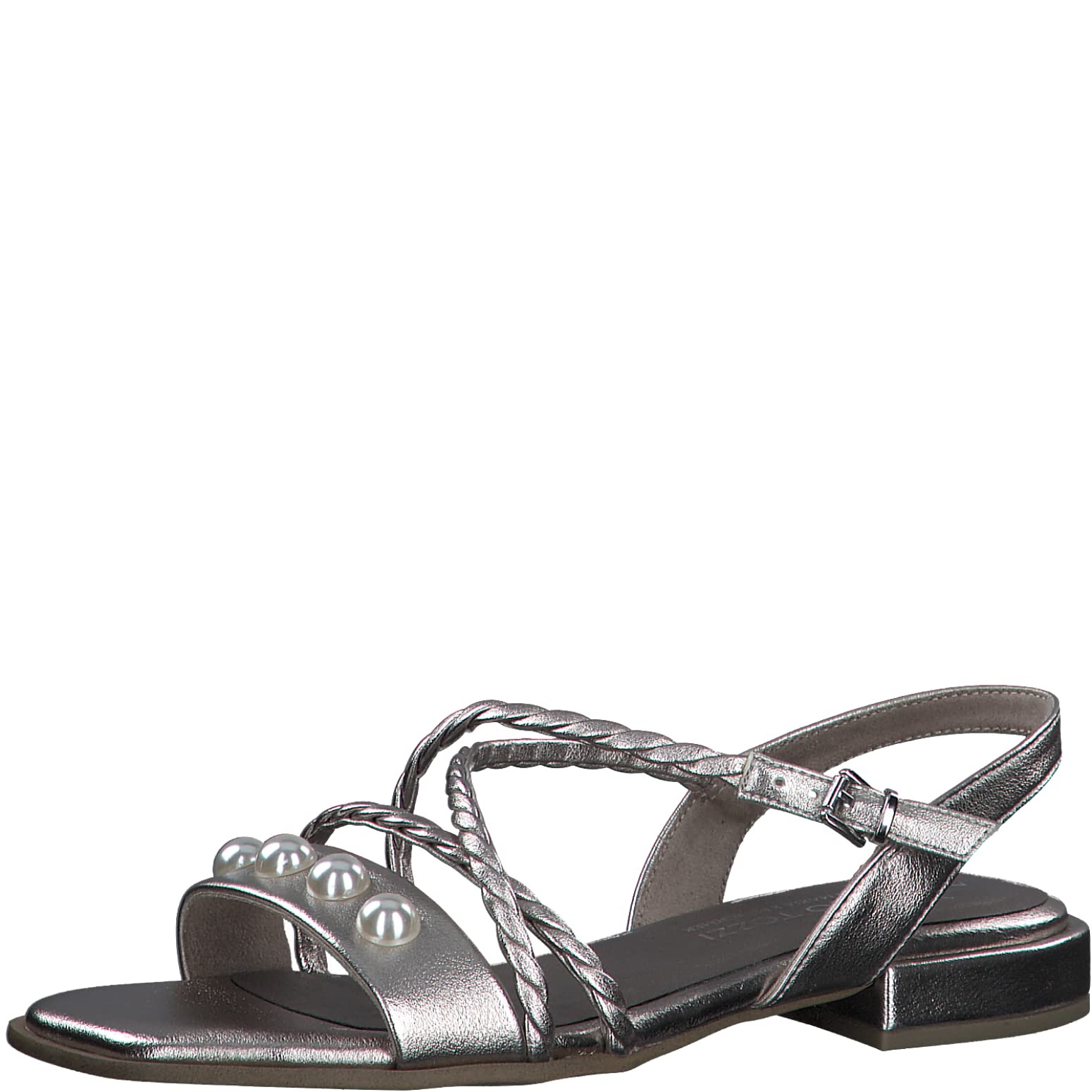 MARCO TOZZI Women's 2-2-88104-20 Sandals, platinum, 8.5 UK