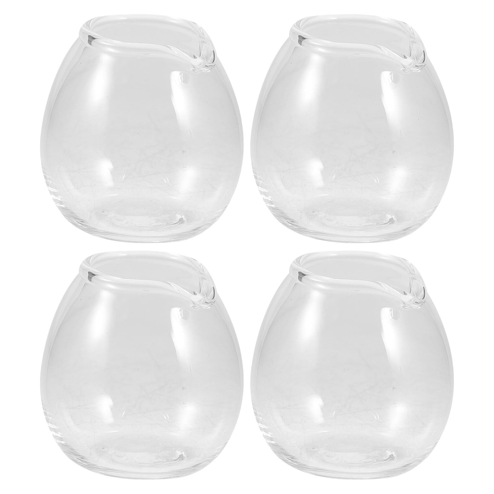 Pichet à lait verre transparent VALICLUD service à café haut de gamme 4pcs
