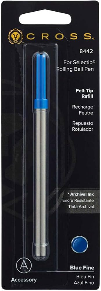 Amazon | クロス(Cross) ボールペン 水性 替芯 F 細字 8442 青