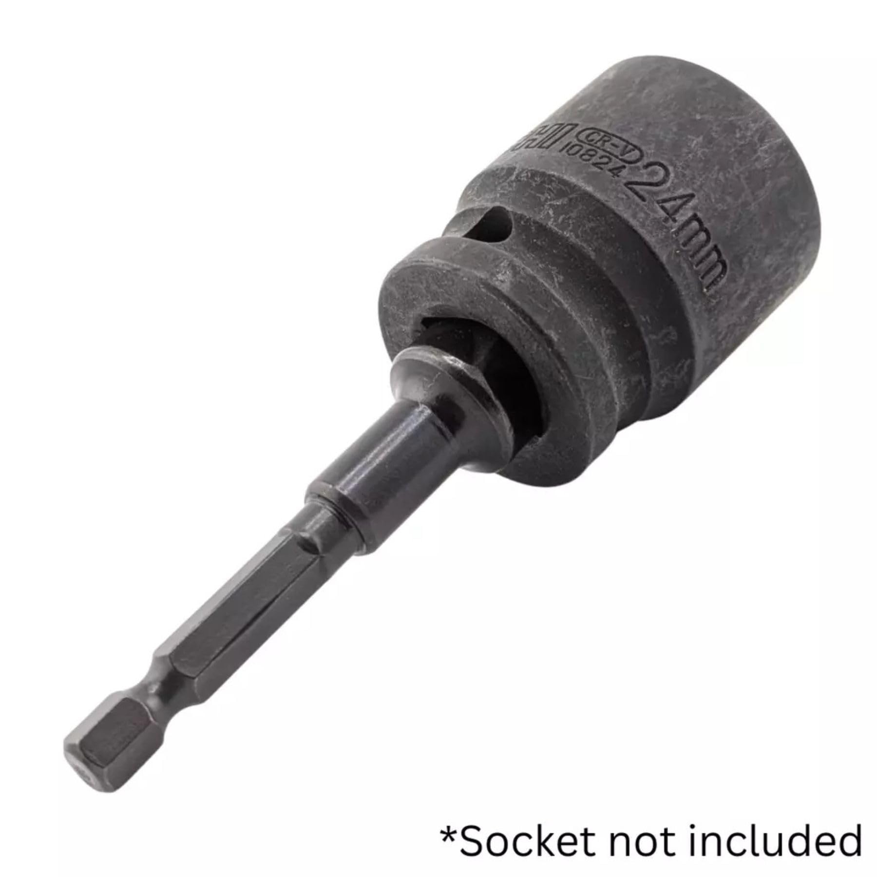 5pcs Heavy Duty Impact Grade Drill Extension Adapter 1/4" Inch Hex to 1/2" Inch Socket Drill Bit Adapter Cr-V Steel Set - 3" Inch Long - Image 2