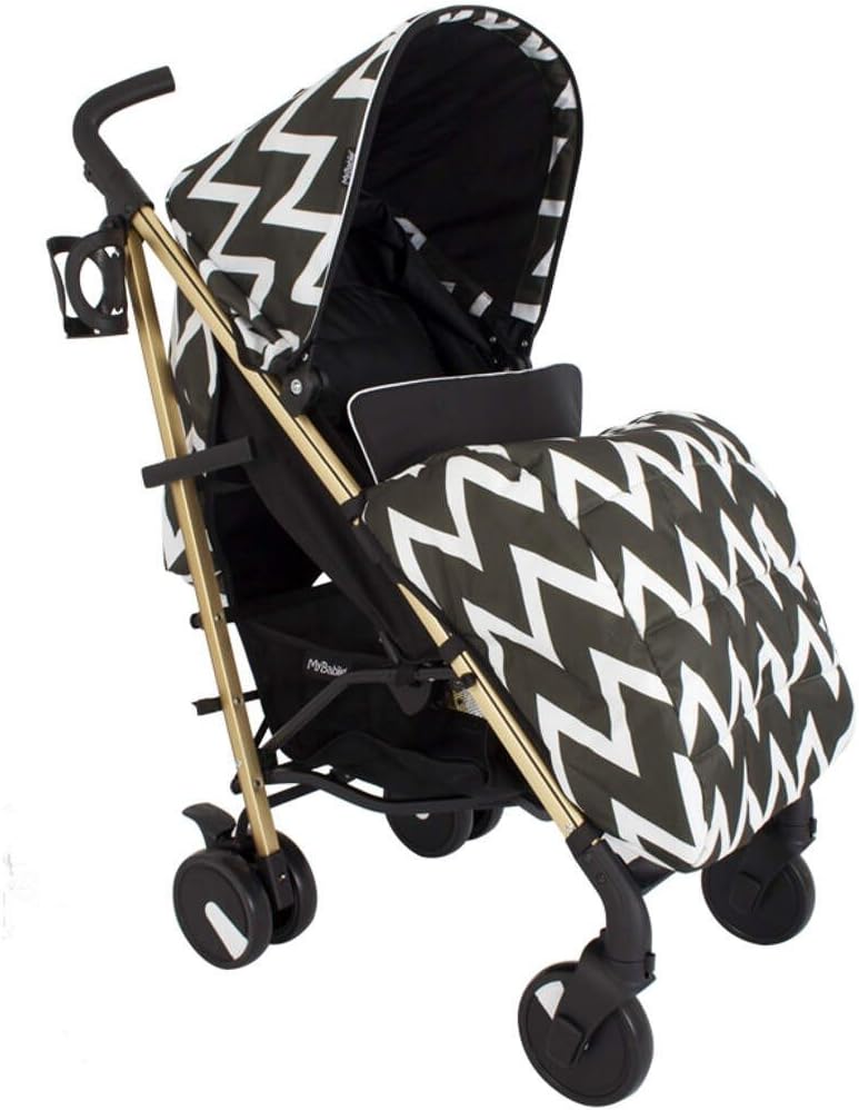 My Babiie MB51 Gold Chevron Stroller