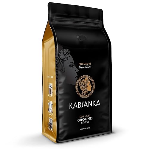 Kabsanka Café molido bajo en ácido  Café tostado fresco de origen único hecho de granos 100% arábica cultivados a gran altura  Café molido grueso