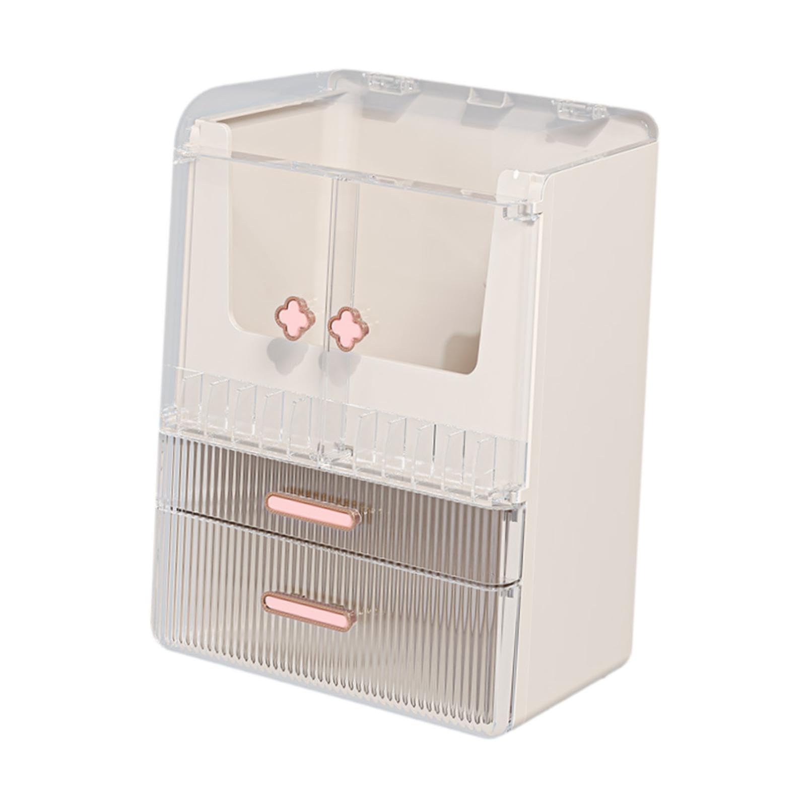 CALANDIS™ Skincare Organizers Box Double Doors Makeup Case for Bedroom Bathroom Vanity Style B | Storage Boxes | Home Organization | Household Supplies & Cleaning 1