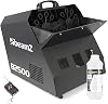 beamz B2500 Professional Bubble Machine with 1L Fluid, Dual-Fan System, Wireless Remote, for DJ Sets, Weddings & Events - Large Capacity, Easy Mobility