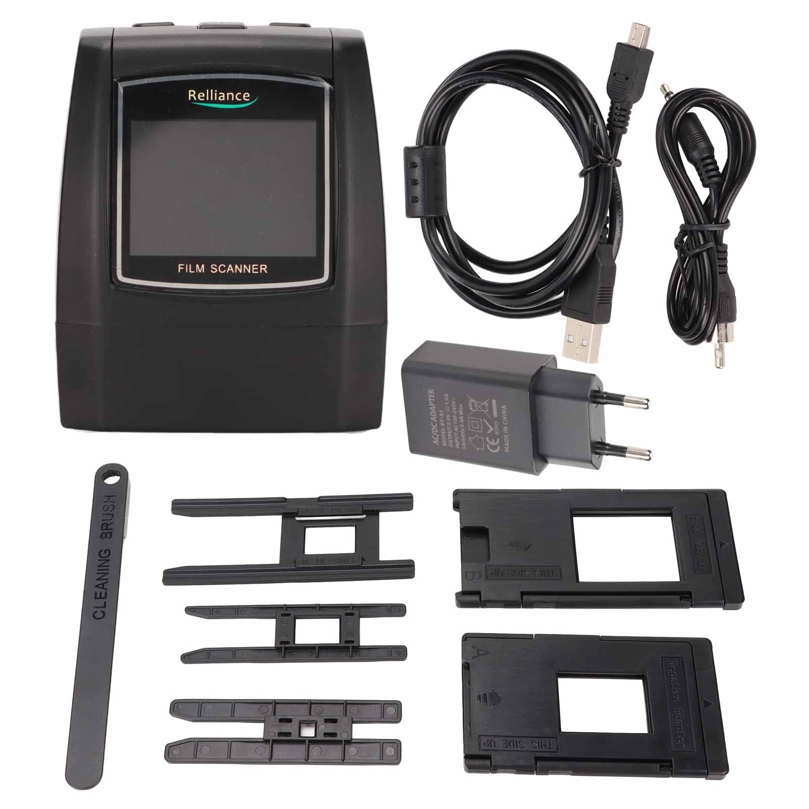 Scanner de Films et de Diapositives, Scanner de Diapositives de Film Numérique, Convertit Les Négatifs 35 Mm, 126KPK, 110, Super 8 135 126 110 Diapositives en JPEG 22MP (Prise UE