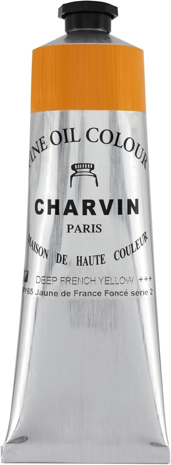 Charvin Professional Artist Quality Oil Paints, Natural Color Themed Hues, Zinc White 150 ml