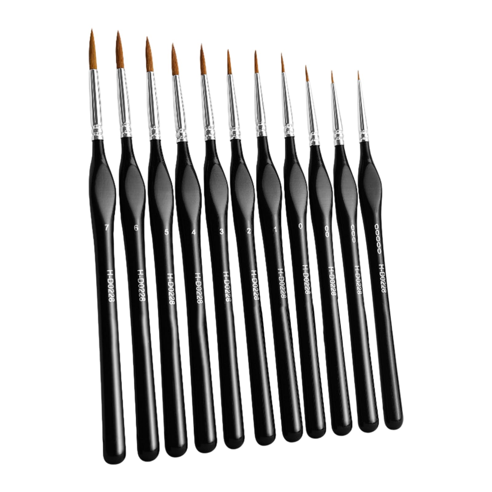 11 Pcs Detail Paint Brushes Fine Brush Miniature Brush for Model Painting Fine Detailing Watercolor Figures
