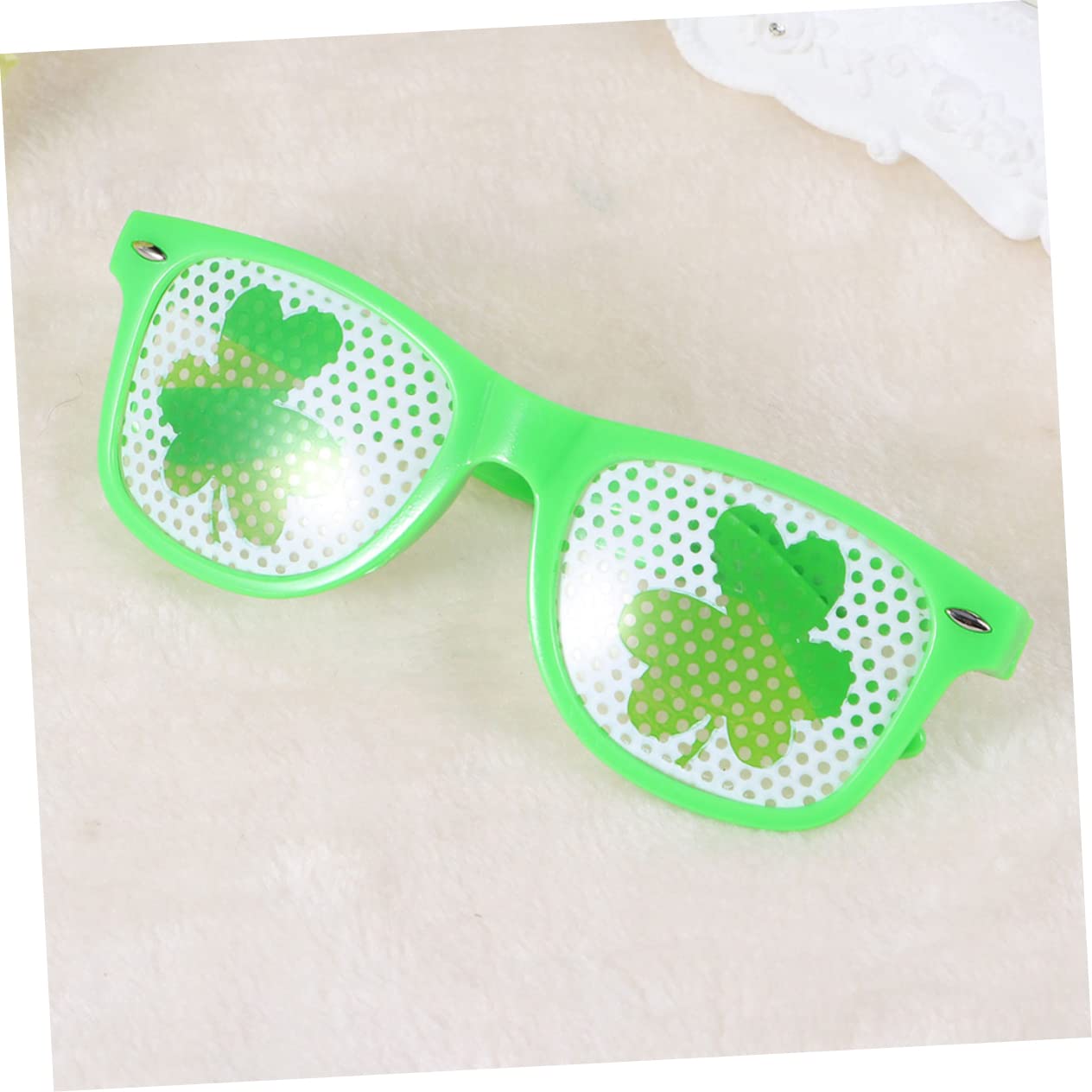 Śmieszne okulary przeciwsłoneczne, 6 szt. Nowość okulary na imprezę Shamrock okulary flaga irlandzka okulary przebranie impreza irlandzka impreza kostiumowa okulary zabawna impreza