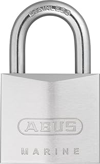 ABUS Vorhängeschloss 75IB/40 Marine - Messing, Edelstahlbügel