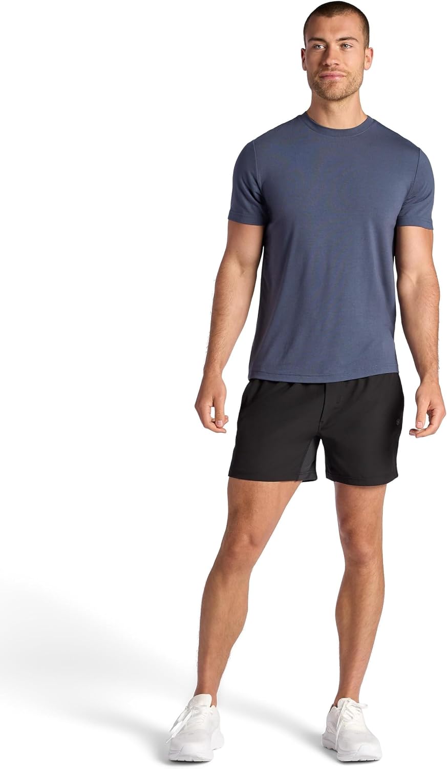 Gaiam Men's Upside 5” Short, Standard Fit, Stretch Lightweight Material, Moisture-Wicking
