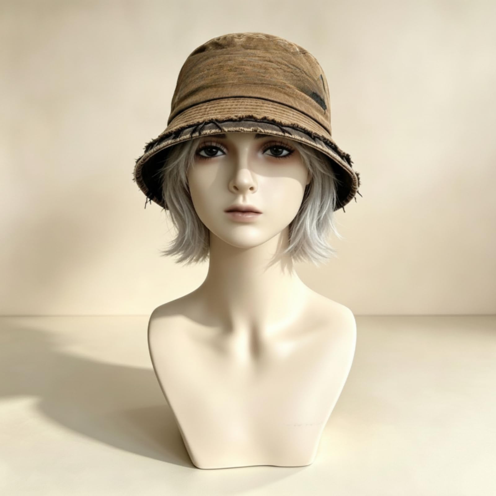 Expositor Cabeza Estable | Busto Exhibición con Hombros, Cabeza Exhibición, para Peluquerías, Estilistas