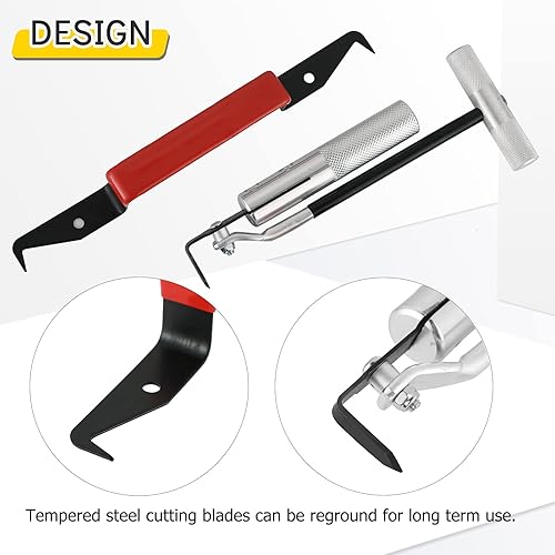 Miniatura 4 de Kit de herramientas de eliminación de parabrisas de 7 piezas  Herramienta manual para quitar el vidrio del parabrisa automotriz, juego de removedor