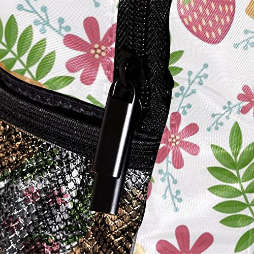 Sac à dos pour garçons et filles motif fleurs Fuji multicolore 30,5 cm