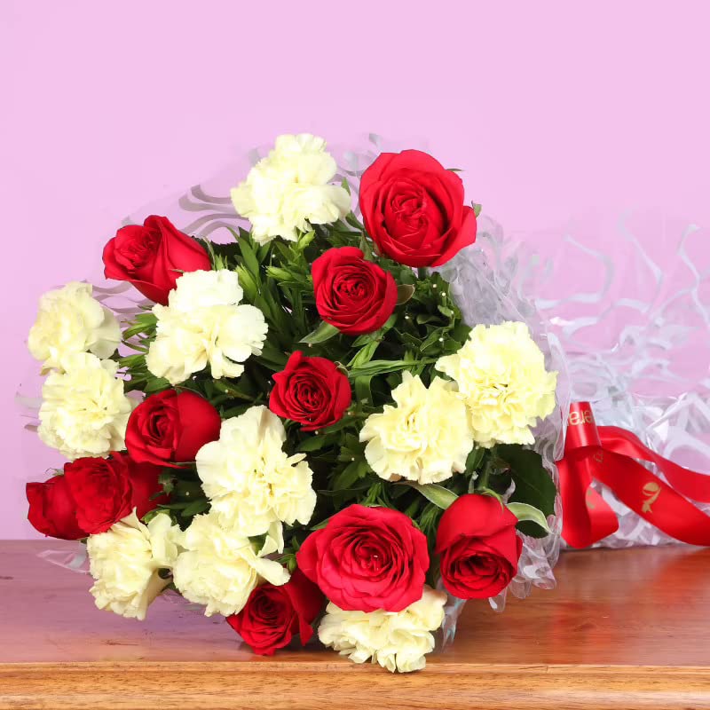 FlowerAura Fresh Live Flower Bouquet of 10 Carnations & 10 Roses Flowers For Birthday Gift, Anniversary Gift, Wedding Gift, Congratulations Gift & Gift For Special Occasions (Same Day Delivery) (B0BT51C1SP) Amazon Price History, Amazon Price Tracker