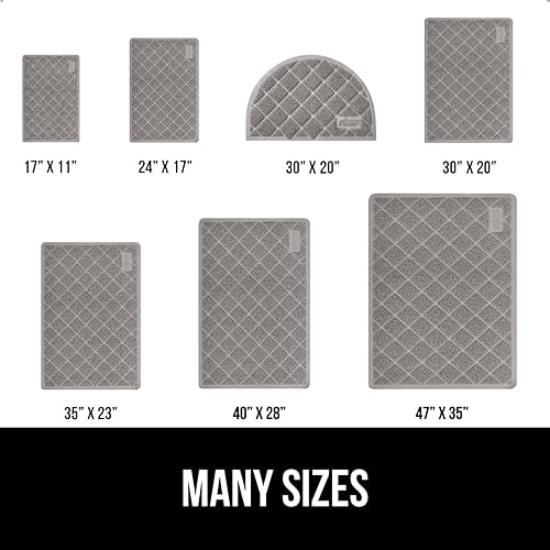 Miniatura 6 de Gorilla Grip - Tapete grueso para arena de gato, 24 x 17, menos residuos, atrapa suciedad, se mantiene en su sitio, suave para las patas, limpieza