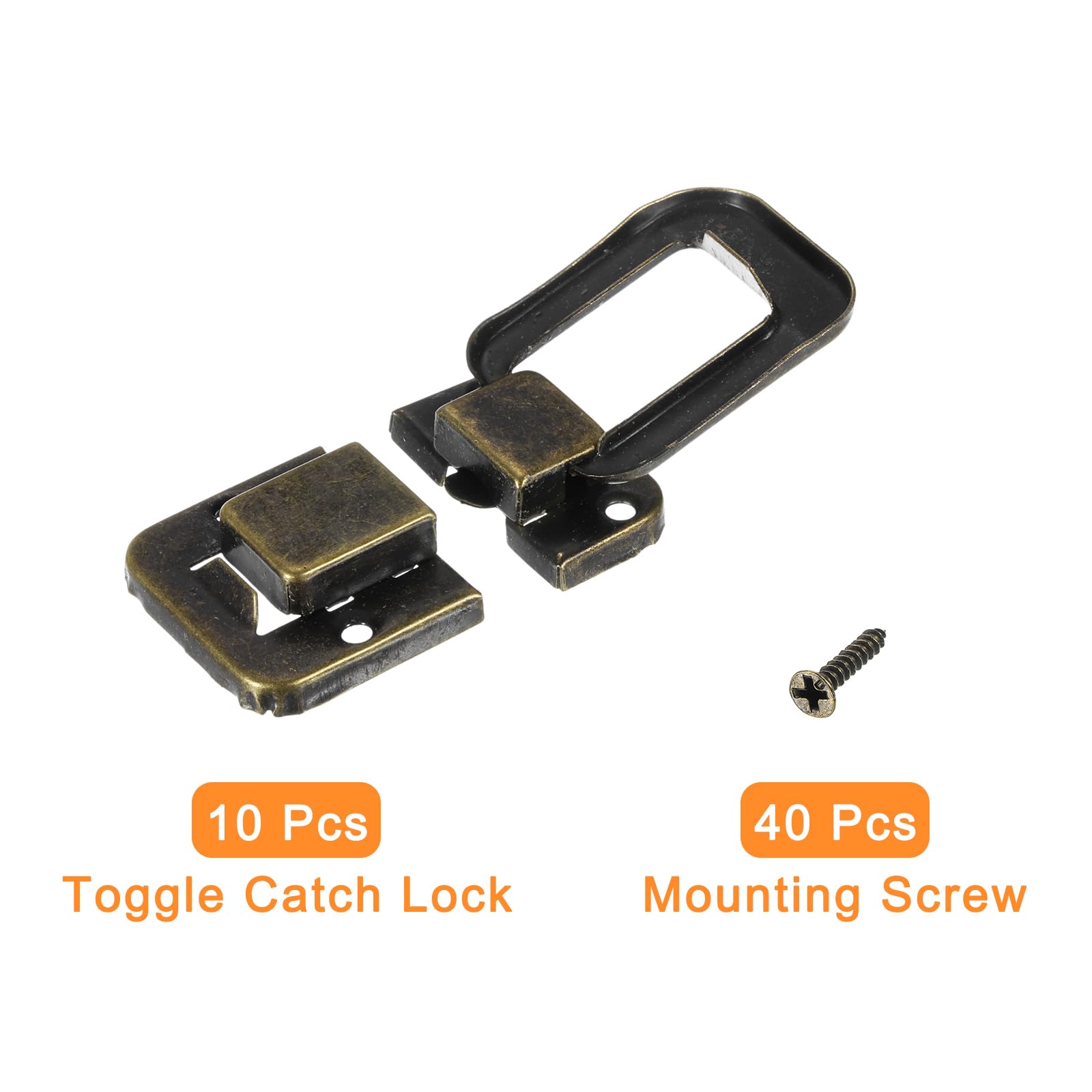 Sturdy Lock Toggle Catch, Metal Box Latch Buckle Lock For Medicine Box, Flight Case, Tool Box, Pack Of 4 - View #9
