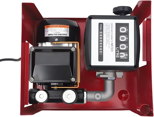 Miniatura 2 de NUEVA bomba eléctrica de transferencia de combustible 110 V 60L/Min W/Boquilla Meter para aceite combustible diesel