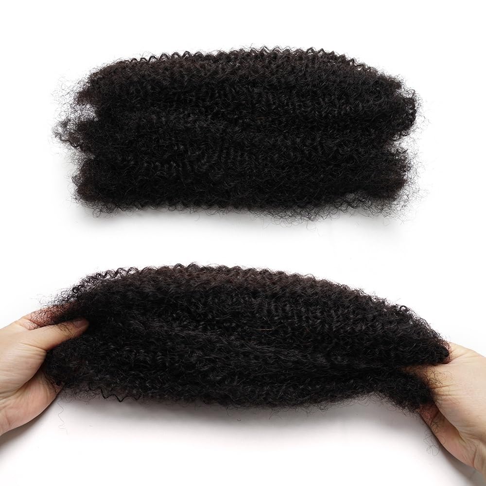 Splatanie włosów Afro Kinkys Ludzkie włosy hurtowo 50g/opakowanie, Warkocze do dredów, Naprawa loków, Skręty, Przedłużanie dredów Kobieta(12inches)
