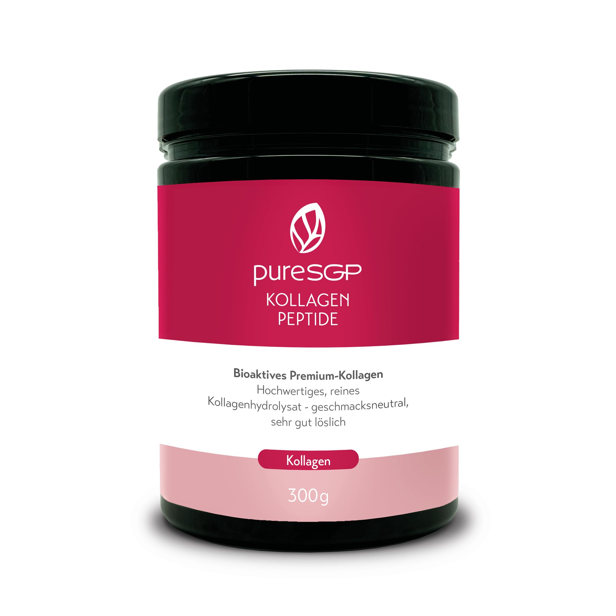 Kollagen 300g: Reinestes Kollagen in Apothekenqualität - Bioaktive Premium-Peptide - Für Skin-Care von Männern - Gute Lö