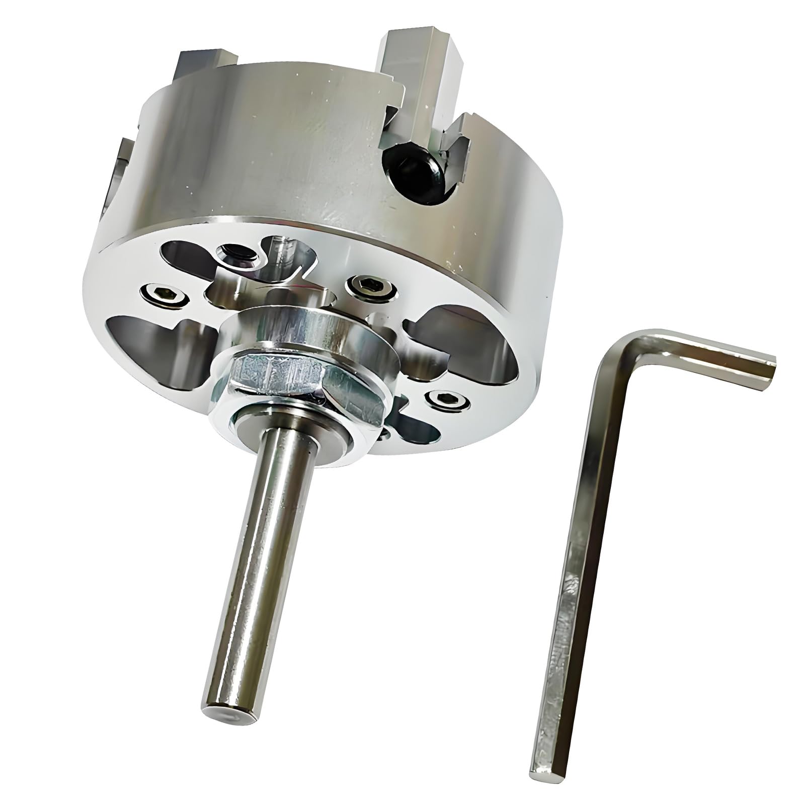 Kalttoy Metal Lathe Four Jaw Individual Grip With Common Thread For Compact Milling And Drilling Devices Accuracy Lathe Toss