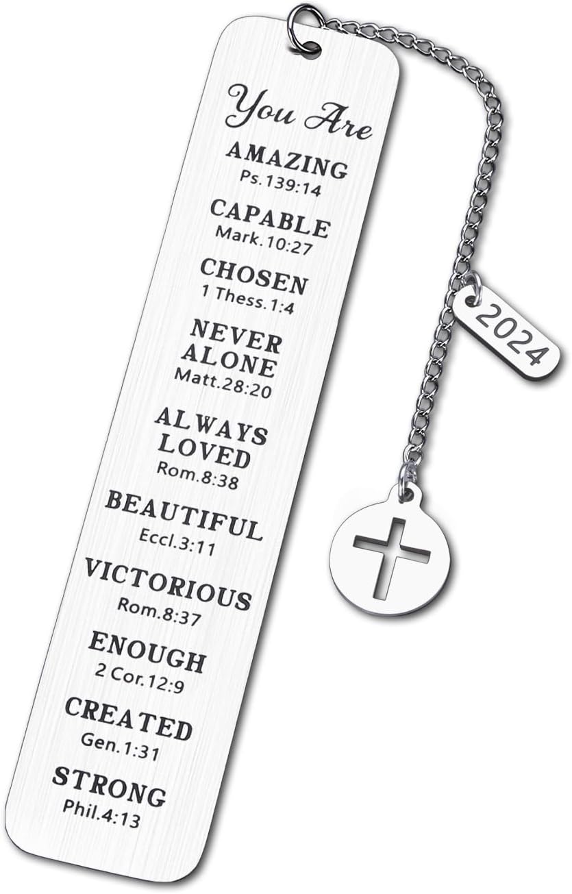 Christian Bookmark Gifts for Women Men Female Christmas Religious Gifts