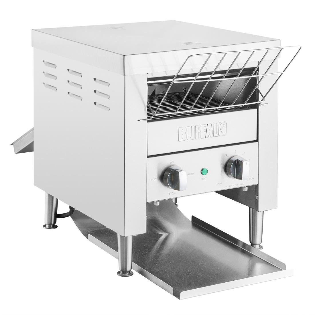 Buffalo Silver Double Slice Conveyor Toaster