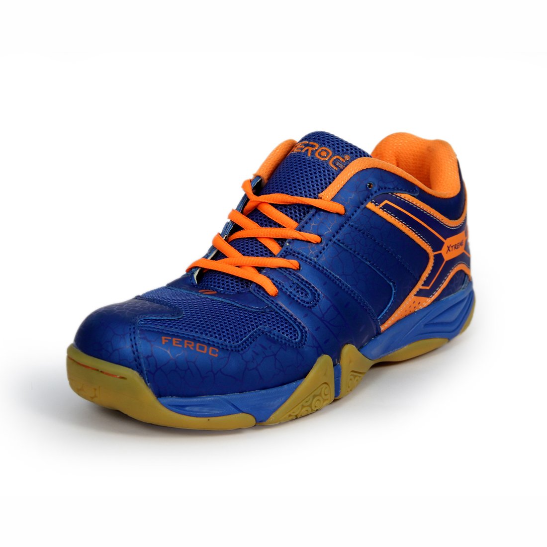 FEROC NOVA Badminton Shoes (11, Blue Orange) (B087FCXSF4) Amazon Price History, Amazon Price Tracker