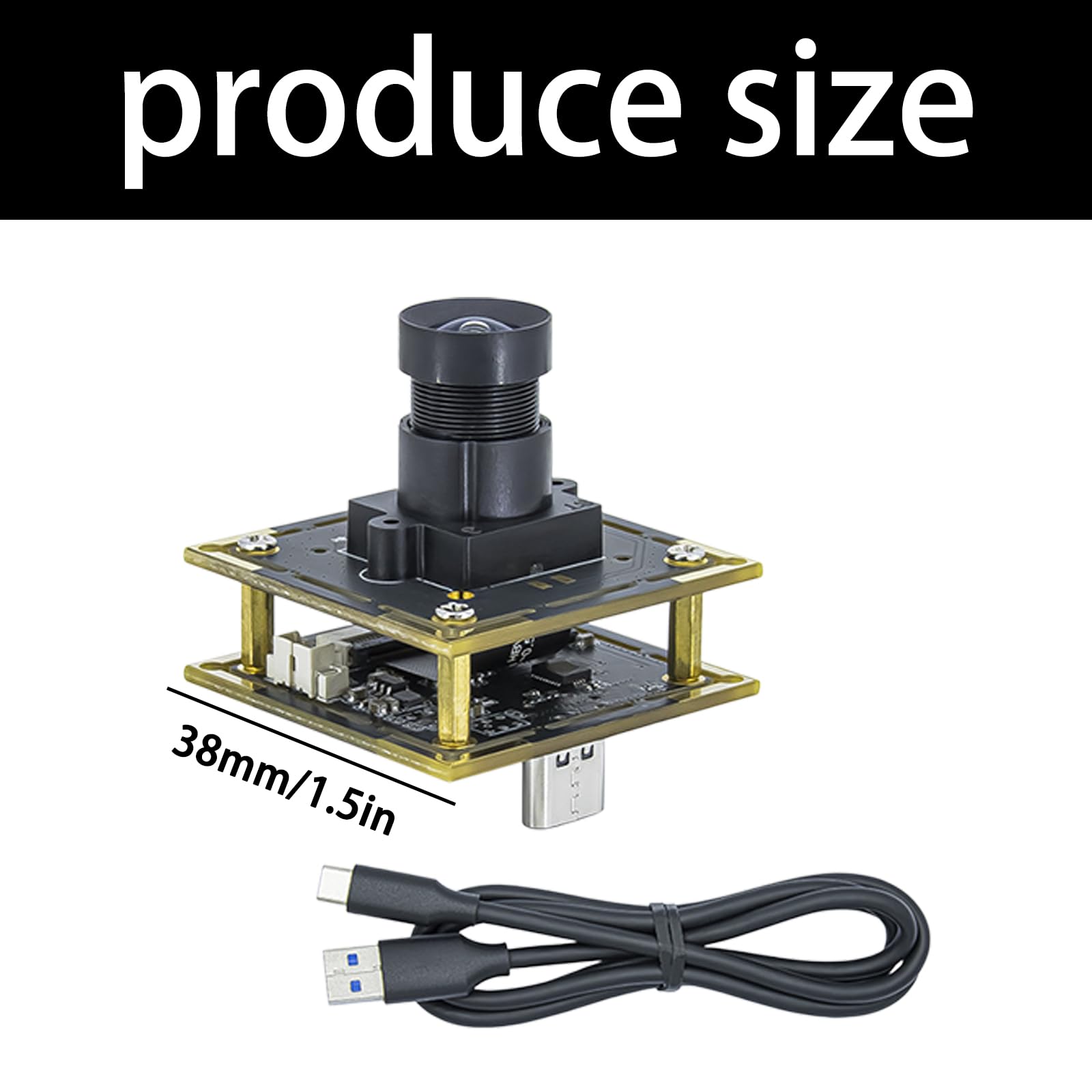 Modulo Scheda HBVCAM USB3 IMX577 4K 60fps, 90 Degrees Without d
